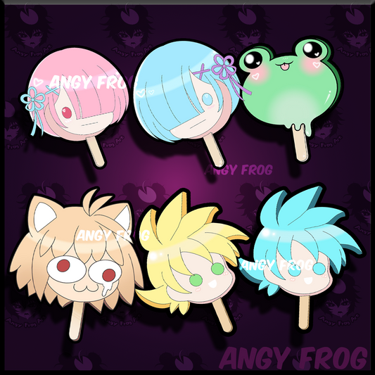 Silly Popsicle stickers