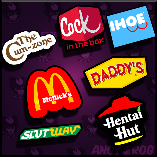 Funny food logos