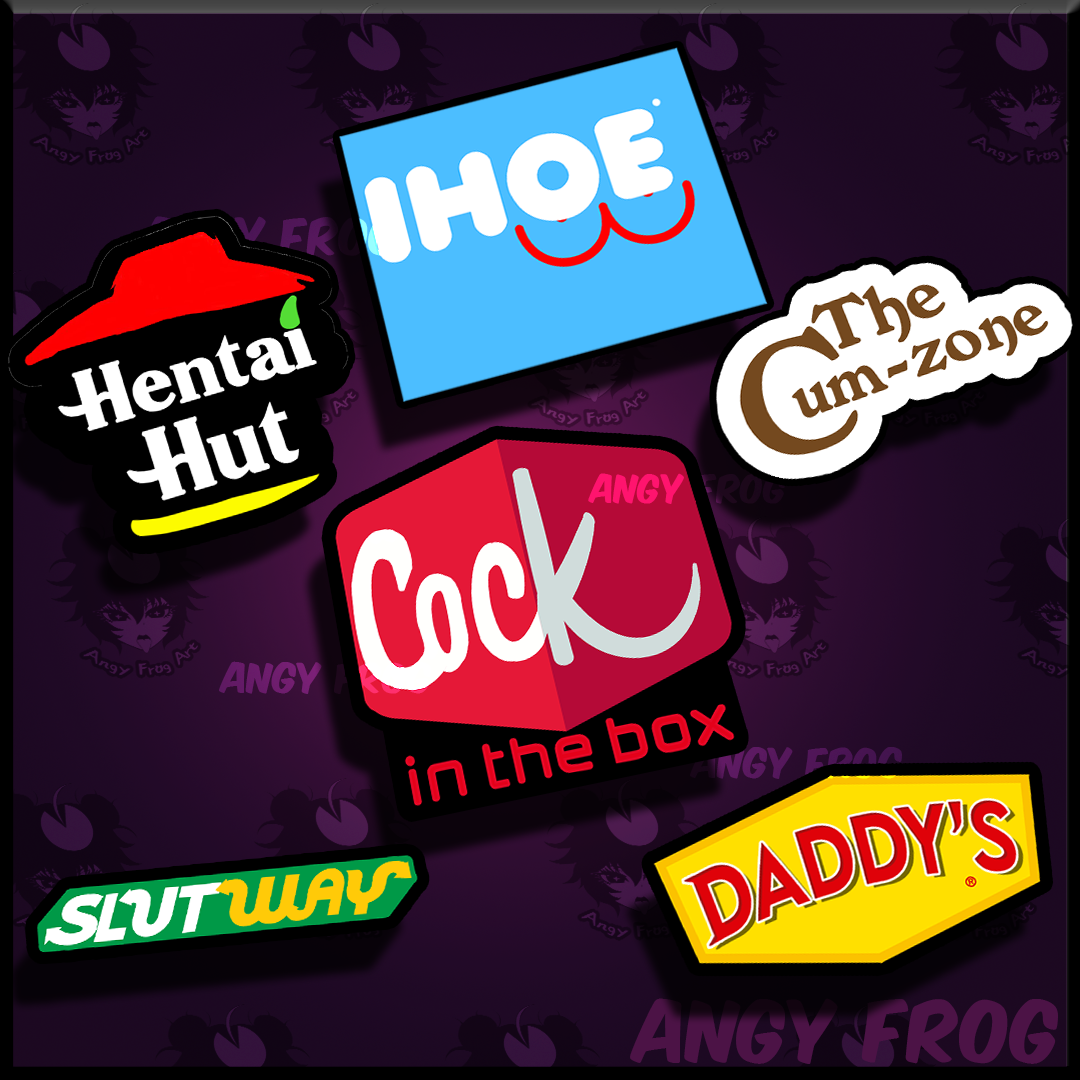 Funny food logos