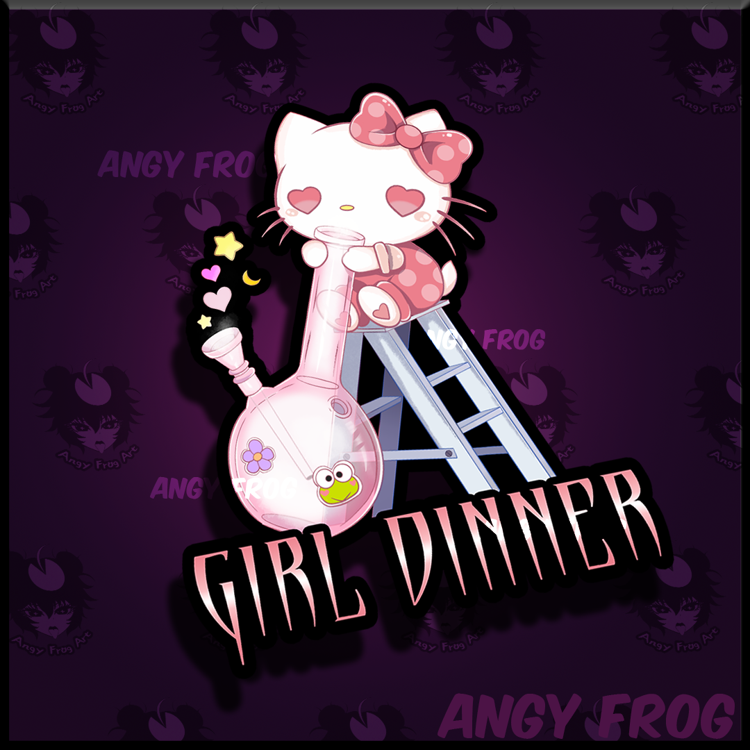 Girl Dinner Sticker