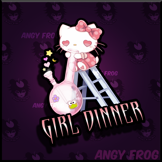 Girl Dinner Sticker