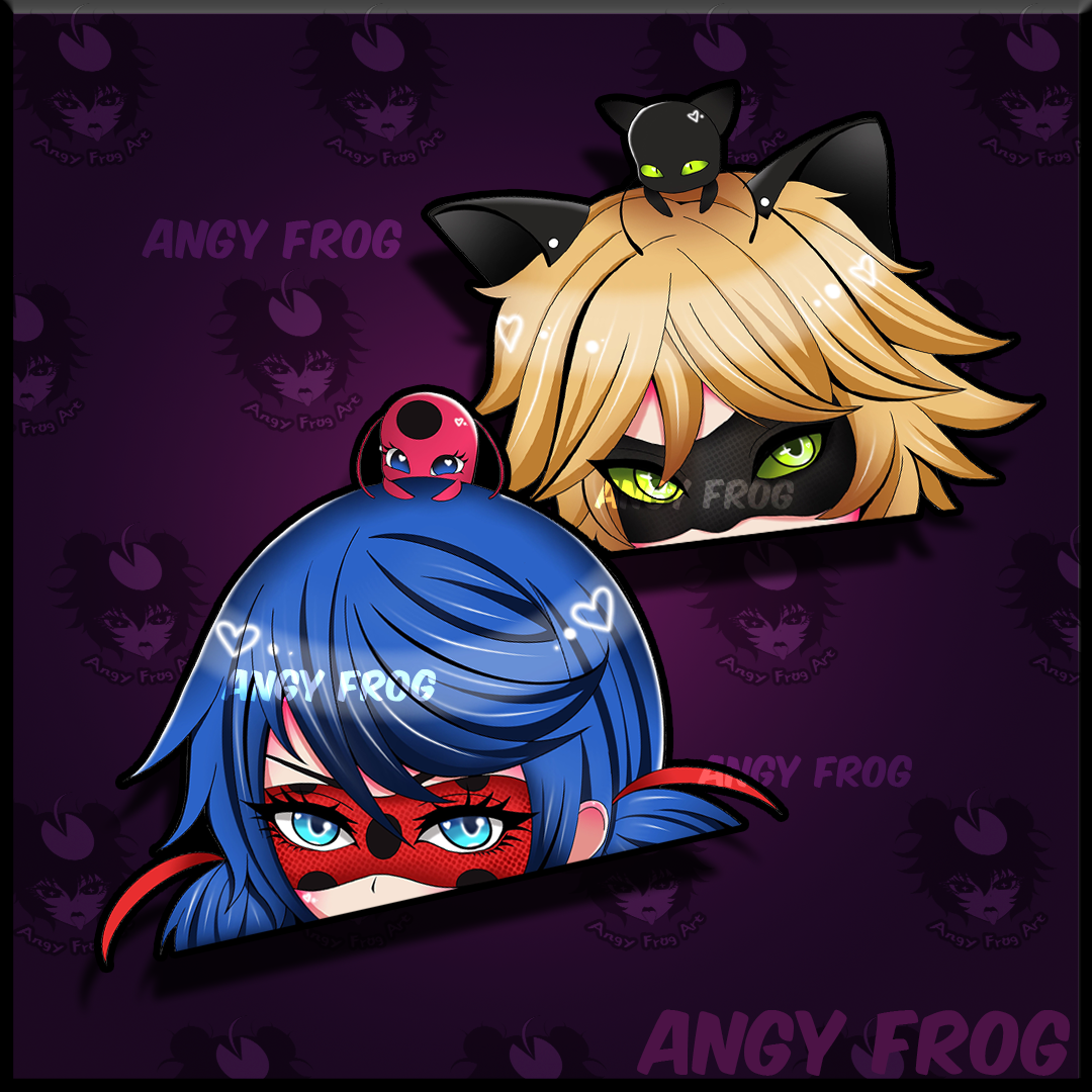 Miraculous peeker stickers